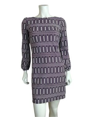 Jude Connally Chloe Sheath Dress Plum size small retro